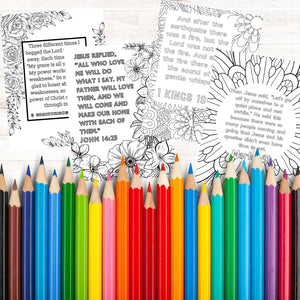 Seeking God Scripture Coloring Pages